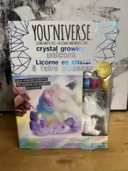YouNiverse Unicorn Crystal Growing Kit Brand NEW Sealed