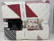 New Tahari Home Star Patchwork Full/Queen Quilt & 2 Standard Shams