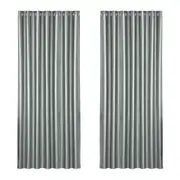 2X Blockout Curtains Blackout Window Curtain Eyelet 240x230cm Grey