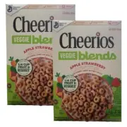 GM Cheerios VEGGIE BLENDS APPLE STRAWBERRY Cereal 10.6 Oz. (2 Pack) APR 2025