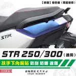 彩貼藝匠 STR 250／300（通用）扶手下內裝貼（一對）卡夢 仿真鍛造碳纖維 車膜 貼紙 防刮 遮傷 機車貼紙