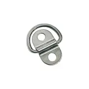 Tie Down Anchor Deck Stainless Steel D Ring Anchor Marine Folding Pad Eye 1/4"