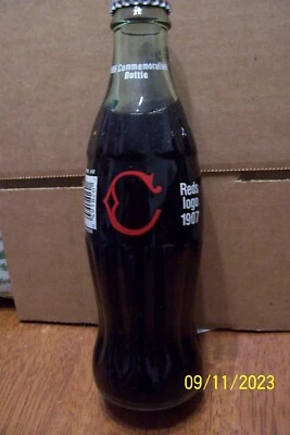 1995 Commemorative 1907 Reds Logo - Unopened Coca-Cola Bottle