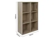 HUFF 6 Cube Bookshelf