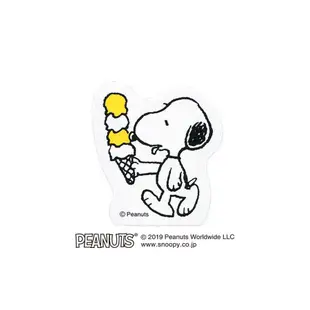 KODOMO Snoopy木頭造型印章/ H/ 吃冰淇淋