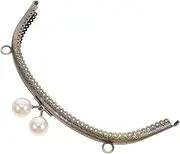 FELTECHELECTR Bag Pearl Clasp Purse Frame Clutch Frame DIY Craft Handmade Accessory Set