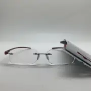 D260 FOSTER GRANT + 1.25 ARCHIE RED Reading glasses READERS RIMLESS