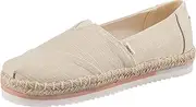 [TOMS] Silver Canvas Women's Platform Alpargatas
