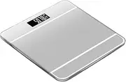 Digital Body Weight Bathroom Scale, Digital Weight Scale Bathroom Scale Glass Platform Body Fat Scale Backlit Display Highly Accurate(Silver)