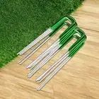 Prime Turf Artificial Grass 200pcs Synthetic Pins Fake Lawn Turf Weed Mat Pegs J
