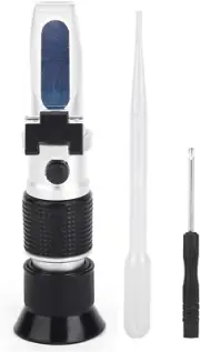 Refractometer Concentration Meter Brix Tester 0-90% with Automatic Temperatur...