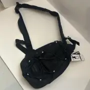 NEW Zimego Cross Body Sling Utility Back Pack for Men and Women - ZB303-INT-BLK