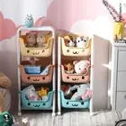 Toy Storage Organiser Shelf Toy Cabinet Rack Multi-layer Toy Trolley Organiser
