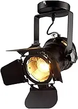 Hobaca® E26 L31 W17 H35cm Loft Vintage Industrial Ceiling Light - Adjustable E26 LED Spotlight with Iron Mount for Home & Shop Lighting
