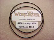Wurlitzer Jukebox Turntable Belts, New Fits Models 3400 through 3800, 1050, 7500