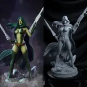 Gamora Marvel 3D Printing Figure Unpainted Model GK Blank Kit Sculpture Stock