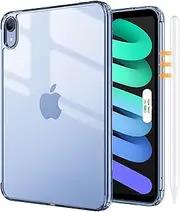 ProCase Clear Case for iPad mini 7 A17 Pro 2024 Mini 6 2021 8.3 Inch, Slim Light Transparent Anti-Yellow Back Cover for iPad mini 7th 6th Gen 8.3" A2993 A2995 A2996 A2567 A2568 A2569 -Clearnavy