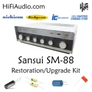 Sansui SM-88 amplifier rebuild restoration Capacitor Kit fix repair instruction