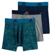 Adidas L124622 Kids Performance Climalite Graphic 3-Pack Boxer Briefs Size L