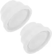 HYTROVE 2pcs Rubber Pool Ladder Bumper Inground Swimming Pool Ladder End Cap Anti-Slip Safety Stabilizer Guard