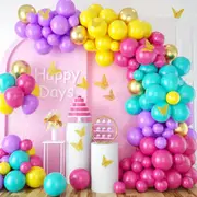 133Pcs Birthday Balloon Garland Arch Set Suitable For Weddings Birthday Parties Anniversaries Festivals And Other Decorations