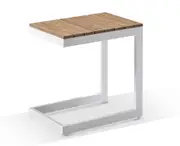 Balmoral Aluminium Teak Lounge w/Bar Cart & Side Table - Outdoor Aluminium Lounges