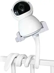 goldhik Baby Monitor Mount for Crib, Universal Baby Camera Mount Compatible for Infant Optics DXR-8 Pro, HB65/HB66 and Most Other Baby Monitors, Versatile Baby Monitor Stand with Clip