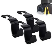 Car Seat Headrest Hook 4 Pack Hanger Storage Organizer Universal Handbag Purse +