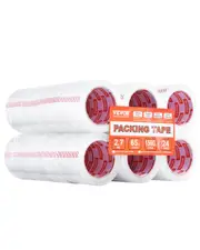 Clear Packing Tape 24 Rolls 65 Yards Heavy Duty Clear Packing Tape 2.7 Mil