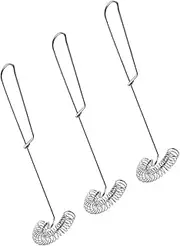 Ciieeo Manual Egg Whisk Spring Coil Stainless Steel Baking Tool Comfortable Grip Non-stick Easy to Clean