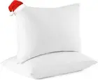 Goose down Feather Pillows, Soft Bed Pillows Queen Size Set of 2, 100% Soft