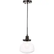 Living District LD6252BK Lyle 1 Light 8 inch Black Pendant Ceiling Light