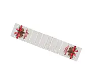 C360 Christmas Table Runner Christmas Long Strip Tablecloth Indoor Home Christmas Decorations for Holiday Parties