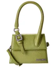 Jacquemus The Chiquito Medium Lizard-Embossed Leather Shoulder Bag
