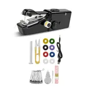 1Pc Handheld Mini Sewing Machine Stitch Electric Compact Tool w/ Sewing Kit
