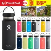 32oz Hydro Flask Water Bottle Stainless Wide Mouth Double-Wall Vacuum Insulation