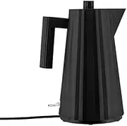 Alessi Plisse 2400W Electric Kettle, Black, 1.7 Litre Capacity