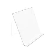 Plaxiglass Easel Acrylic Magazine Book Display 8x10" Sign Holder Tablet Display