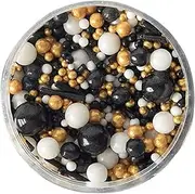 Sprinks Starry Starry Night Sprinkles 500g | Dark Sugar Topping for Cakes | Cupcakes | Cookies | Desserts | Mess Free Zip Lock Bag
