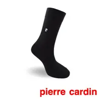 在飛比找momo購物網優惠-【pierre cardin 皮爾卡登】輕薄直紋休閒襪-黑(