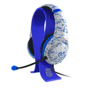 4Gamers Conqueror Gaming Headset & Headset Stand - Arctic Blue