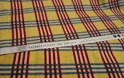 DEBBIE MUMM Plaid Fabric * BTY * South Sea Imports Red Blue Butterscotch
