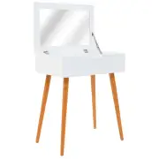 Dressing Table With Mirror Mdf 60X40x75 Cm glass,mdf,pine wood Dressing Tables