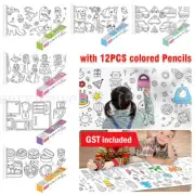 Children's Drawing Coloring Paper Roll DIY Painting Paper for Kids Painting Toy