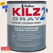KILZ 2 All Purpose 1 gal. Gray Interior/Exterior Multi-Surface Primer, Sealer, a