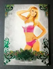 2019 Benchwarmer LISA GLEAVE Holiday #52 Green Foil Variant/3 Reno 911 Sexy