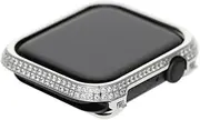 ARTIBETTER 40mm 4 Diamond Metal Frame Protective Case Screen Protector Plating Shell Easy Install Full