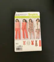 Simplicity Sewing Pattern - UNCUT #2618 Pants, Dress and Jacket
