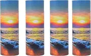 Youdear Memorials Ocean Sunset Scattering Urn – Biodegradable Scatter Tube for Ashes - Cremation Urn for Adult Ashes (Small(Set of 4))