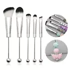 Natural Makeup Effect Brushes Versatile Brush Set 5pcs/set Metal Handle Beaded